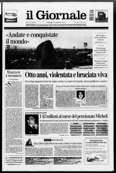 Il giornale del lunedi